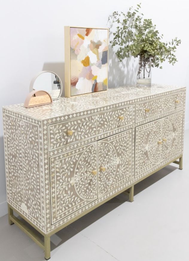 Bone inlay Handcrafted Table