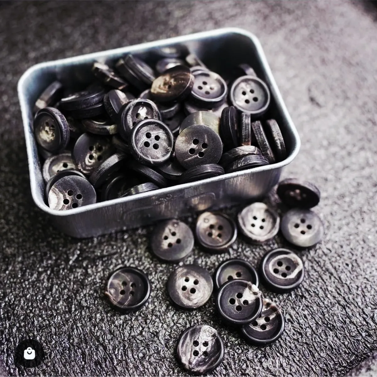 Natural White Spots Button - Image 3